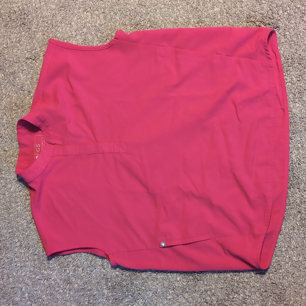 Figs Small Hot Pink Rafaella top